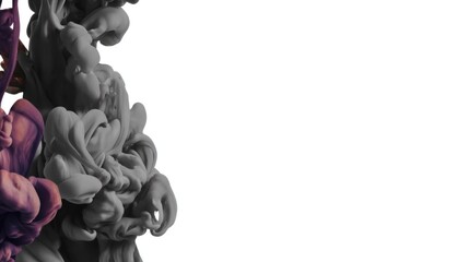 Stunning Swirls of Ink Blending in Water Showcase Uniqueness of Abstract Art and Creative Expression