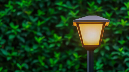 Solar-powered outdoor lighting systems with motion sensors, activating only when needed