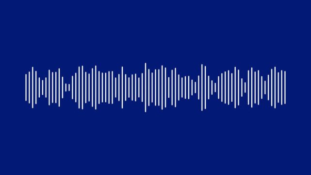 Sound wave icon, podcast player interface, music symbol. Monochrome simple sound wave on transparent background. Sound line graph. 911 call visualization, voice waveform