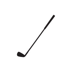 Simple Golf Club Silhouette Icon | Minimal Golf Stick Vector Design