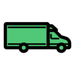 Fast Shipping Delivery Icon: Premium Emerald Dual Tone Vector Graphic