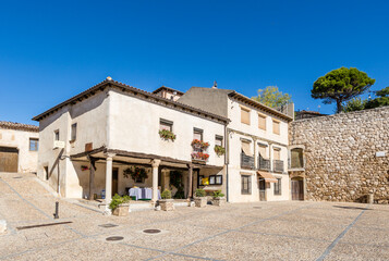 Details of the buildings in the historic center of the town of Hita