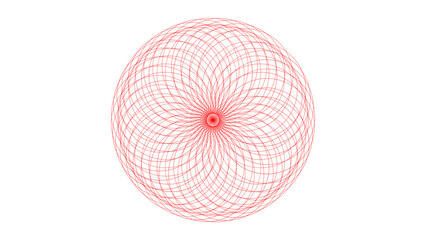 Abstract Geometric Concentric Circles – Modern Radial Symmetry Digital Art 3D Render