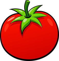 Tomato Vector Illustration – Fresh Red Vegetable Design for Organic, Garden, and Food Themes
