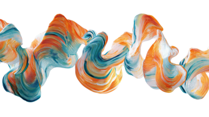 Abstract colorful vector set of artistic design shapes for illustration and decoration
