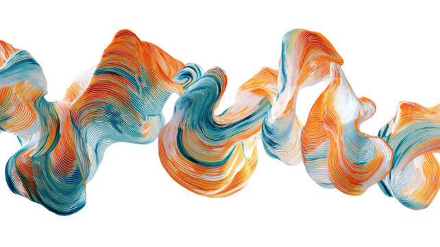 Abstract colorful vector set of artistic design shapes for illustration and decoration