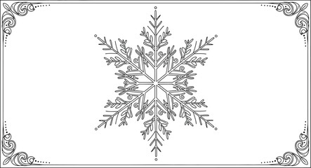 Snowflake winter christmas holiday ice snow season frost cold december ornate