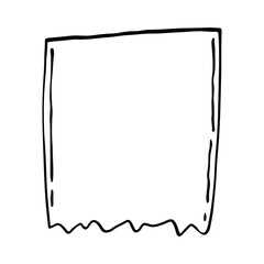 Notebooks doodle hand drawn outline set. paper with stripes or dots, blank collection. Notebooks reminder, memory sketch pages. Notes sheet clipart. Hand-Drawn Paper Notes and Stationery Elements.