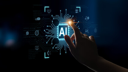 An AI platform for business integration. Central processor powers automated processes like contract...