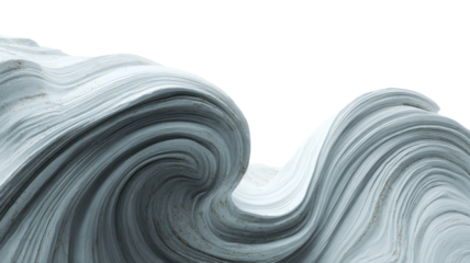 Smooth, swirled forming a heart shape with a paper design illustration and macro texture