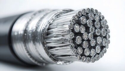 Aluminum Cable with Exposed Insulation Layer