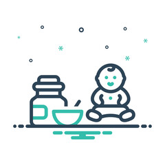 Mix icon for infant nutrition