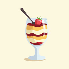 British Pudding Day vector set featuring trifle art, sticky toffee dessert, cute pudding icons, retro menu poster, and modern healthy sweet designs.