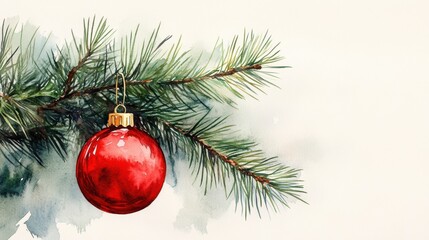 Watercolor of colorful Christmas balls, celebration decoration, ,Christmas ball,Bubbles,vector Christmas Ball Ornaments, Decoration Hand Painted, Illustration Set on white background,copy space.