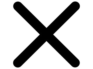 バツ印のマーク（黒いバッテン）