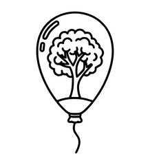 Tree Inside a Balloon
