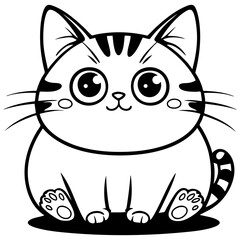 Cute Chubby Cat