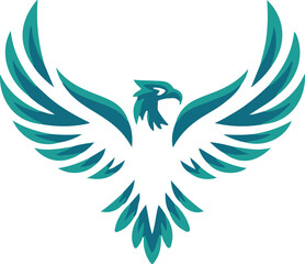 Obraz premium A eagle silhouette vector design 