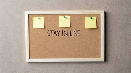 Stay in Line Message Board with Notes in a Minimalist Setup