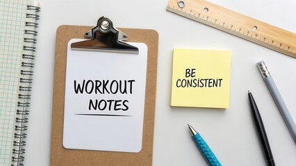 Workout Progress Notes for Fitness Goals and Consistency Tracking