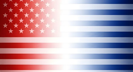 Fototapeta premium American flag background with stars and stripes in red, white, and blue, perfect for patriotic holidays and celebrations of freedom and democracy