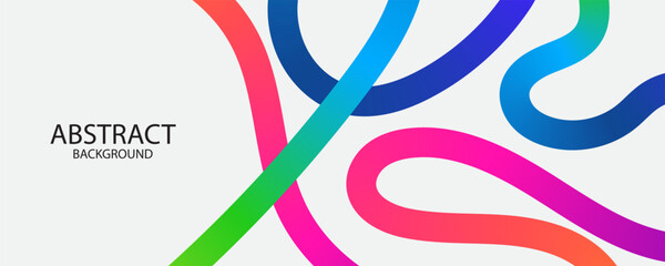 Abstract Color Lines background. with Wave Color Shapes Pattern. Rainbow Colored Fluid Graphic Elements. Posters with 3D Wavy and Spiral Ribbons, colorful waves cards, cover, flayer, cover banner.