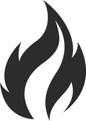 flames hot silhouette