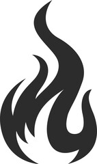 Fototapeta premium flames hot silhouette