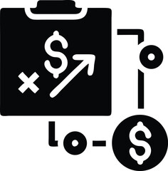 Financial strategy and planning icon