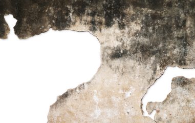 old broken concrete crash wall for background