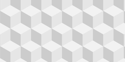 Structure white block box cube seamless pattern grid vintage surface triangle web monochrome square texture white overlap cubic background.	