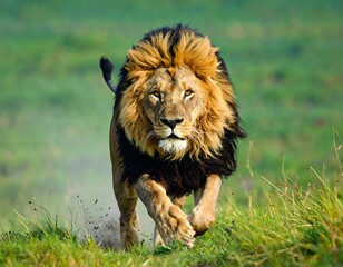 Obraz premium male lion in the wild