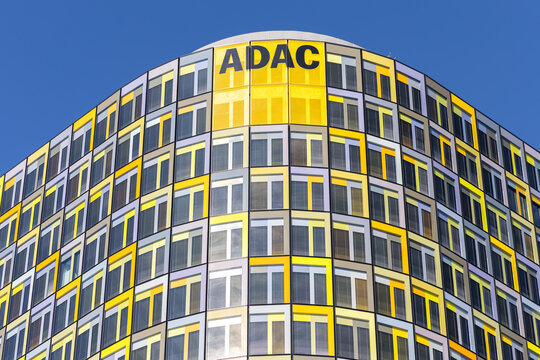 ADAC headquarters modern architecture building in Munich, Germany