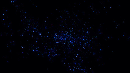 abstract blue background with blurred dust lights and glitter ,space shiny glowing bokeh light new year and christmas,social media background	