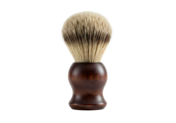 Classic shaving brush with a wooden handle design
