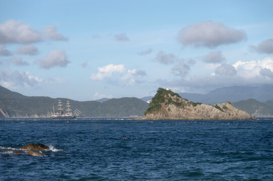 Onaruto Bridge over Naruto Whirlpool at Cape Naruto, Kagawa Prefecture, Shikoku, Japan