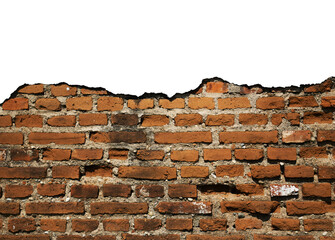 old brick wall border background