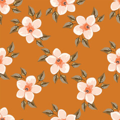 seamless pattern with floral pattern
