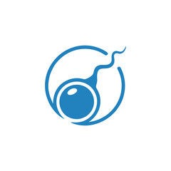 Sperm and egg logo