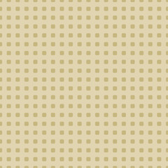 Seamless pattern with mustard beige rounded squares in a grid over a cream background. Perfect for minimal layouts, warm design themes, and soft texture backgrounds.