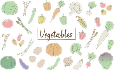 野菜のイラストセット