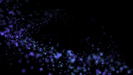 Abstract lights defocused boke. Blurred bokeh isolated overlays background. Dust particles with real lens flare stars. glitter. Merry Christmas and New Year texture