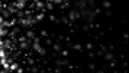 Abstract lights defocused boke. Blurred bokeh isolated overlays background. Dust particles with real lens flare stars. glitter. Merry Christmas and New Year texture