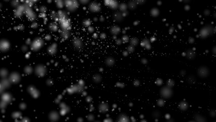 Abstract lights defocused boke. Blurred bokeh isolated overlays background. Dust particles with real lens flare stars. glitter. Merry Christmas and New Year texture