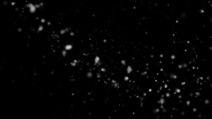 Abstract lights defocused boke. Blurred bokeh isolated overlays background. Dust particles with real lens flare stars. glitter. Merry Christmas and New Year texture