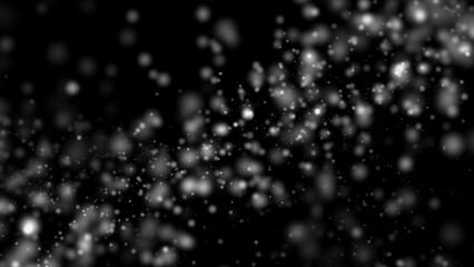 Fototapeta premium Abstract lights defocused boke. Blurred bokeh isolated overlays background. Dust particles with real lens flare stars. glitter. Merry Christmas and New Year texture
