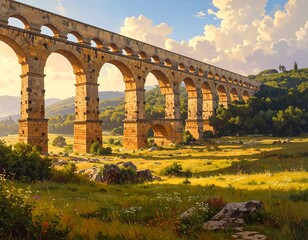 Obraz premium pont du gard france