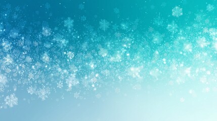 雪の結晶、青背景