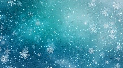 雪の結晶、青背景