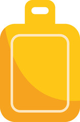 Simple and practical yellow cutting board, ideal for food preparation